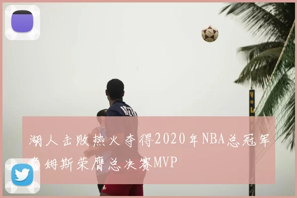 湖人击败热火夺得2020年NBA总冠军詹姆斯荣膺总决赛MVP