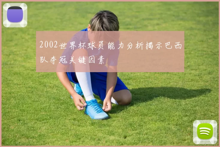 2002世界杯球员能力分析揭示巴西队夺冠关键因素